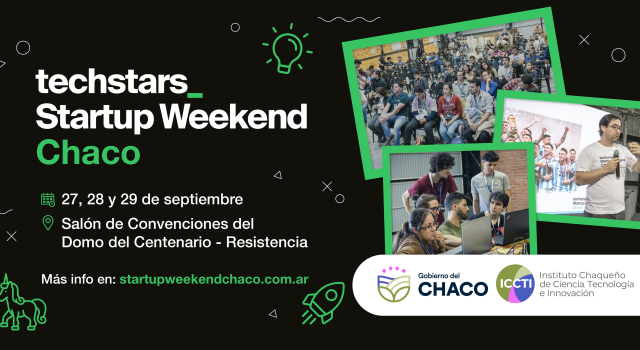 El gobierno provincial invita al Startup Weekend Chaco, un evento para impulsar ideas, aprender y crear emprendimientos innovadores